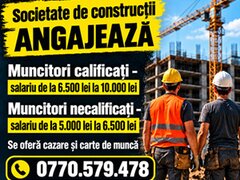 Muncitori calificati pentru firma de constructii