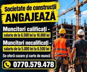 Muncitori calificati pentru firma de constructii,